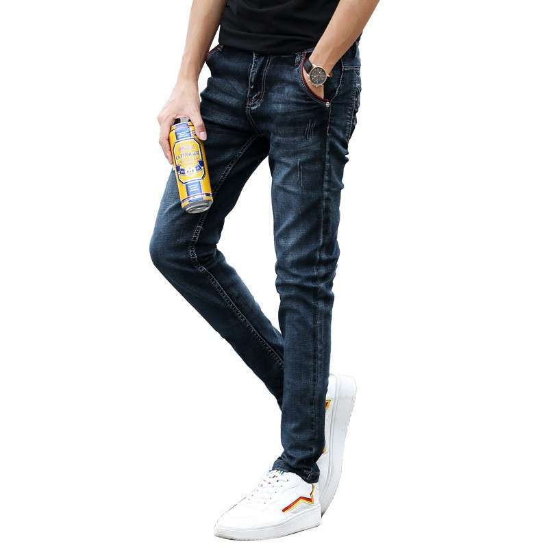 Promo Men's jeans slim Leggings stretch 