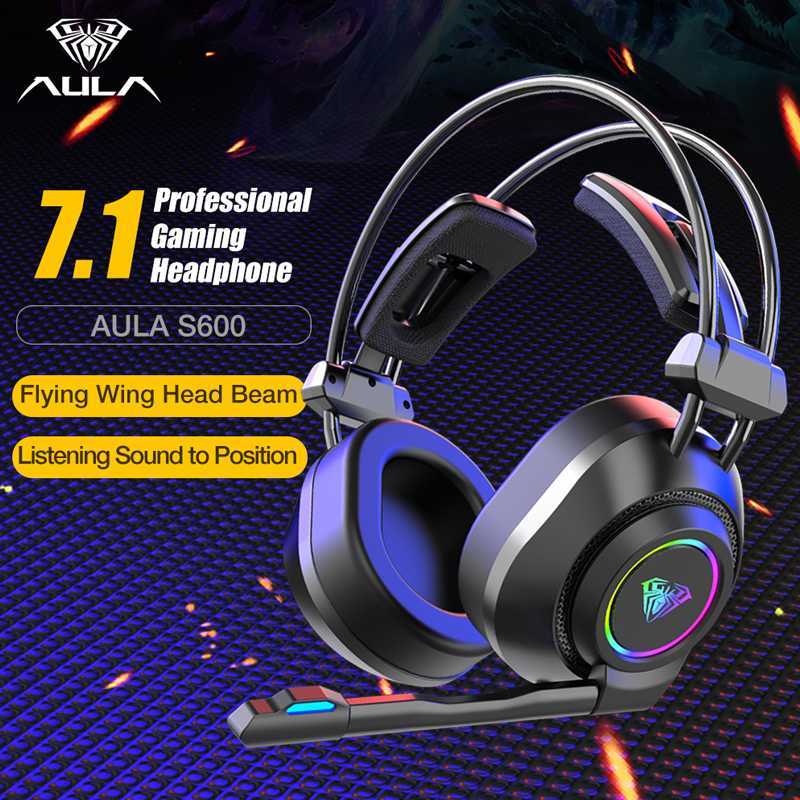 Jual Headset Gaming Aula S 600 Usb Virtual 7 1 Surround Sound 4d Powerful Bass Rgb Streamer Light Effect Ambilight Color Cable Length 2 1m Online November 2020 Blibli