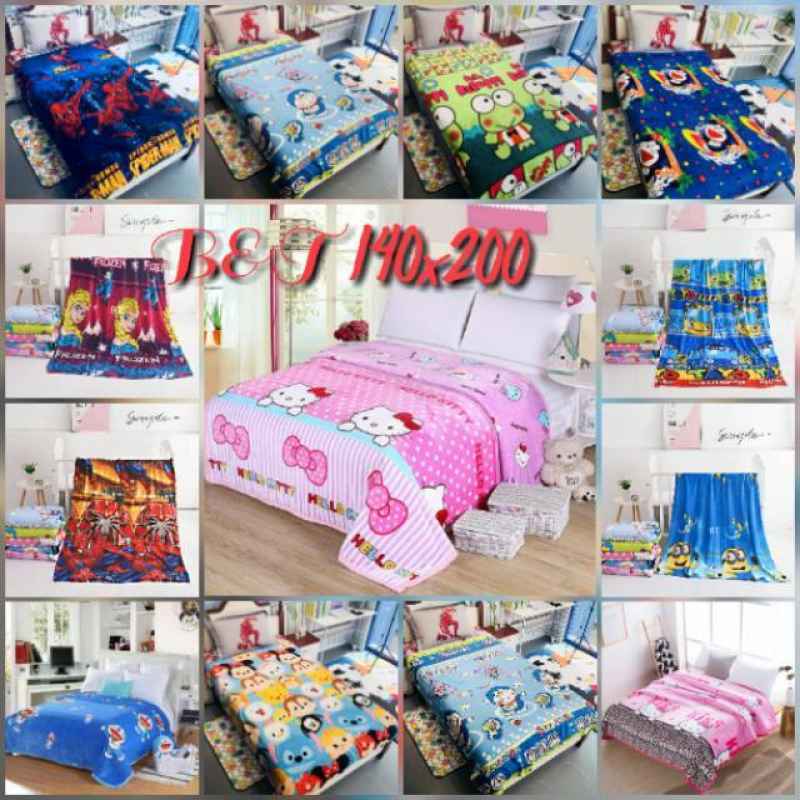 Jual Selimut Bulu Lembut Motif Karakter Terbaru Juni 2021 Blibli