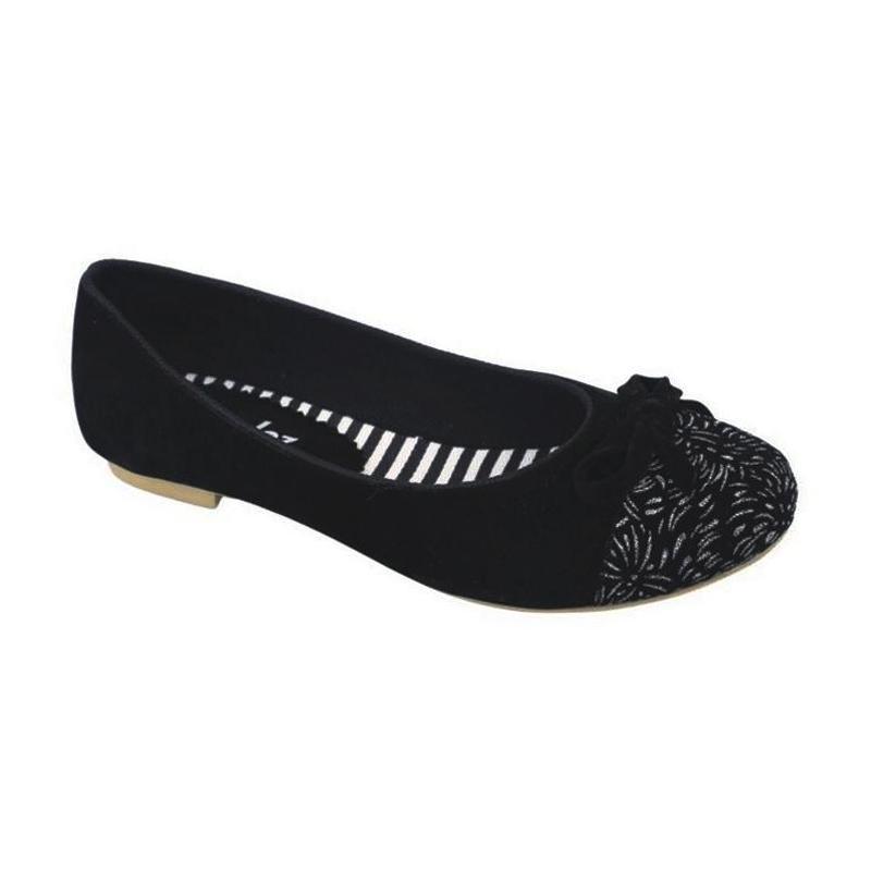 Raindoz Flat Shoes 1539 Sepatu Wanita - Hitam