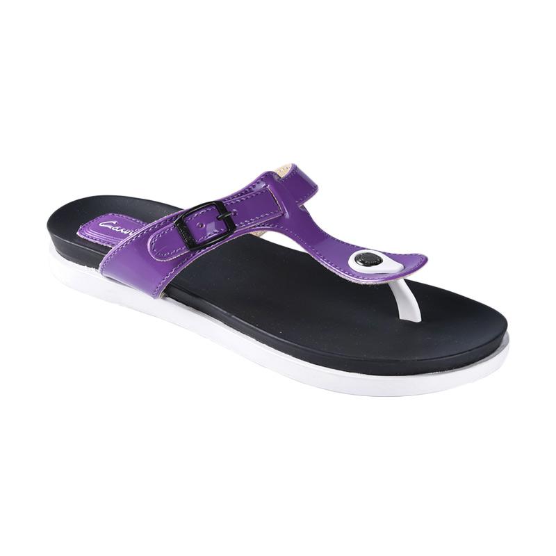 Carvil UTTARAN-01 Sandal Flat Wanita - Purple