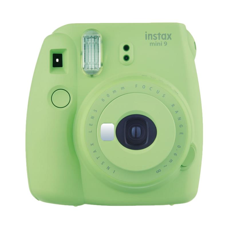 Instax Mini 9 Kamera Prosumer - Lime Green + INSTAX PAPER 1 PACK