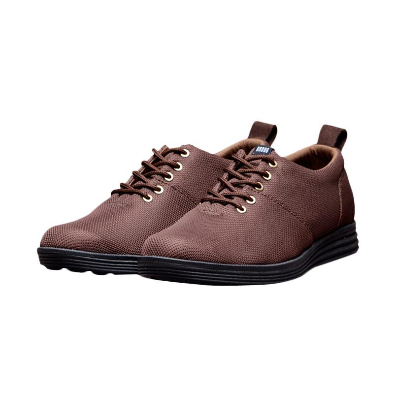 Brodo Signore Stealth Casual Sneaker Sepatu Pria - Brown