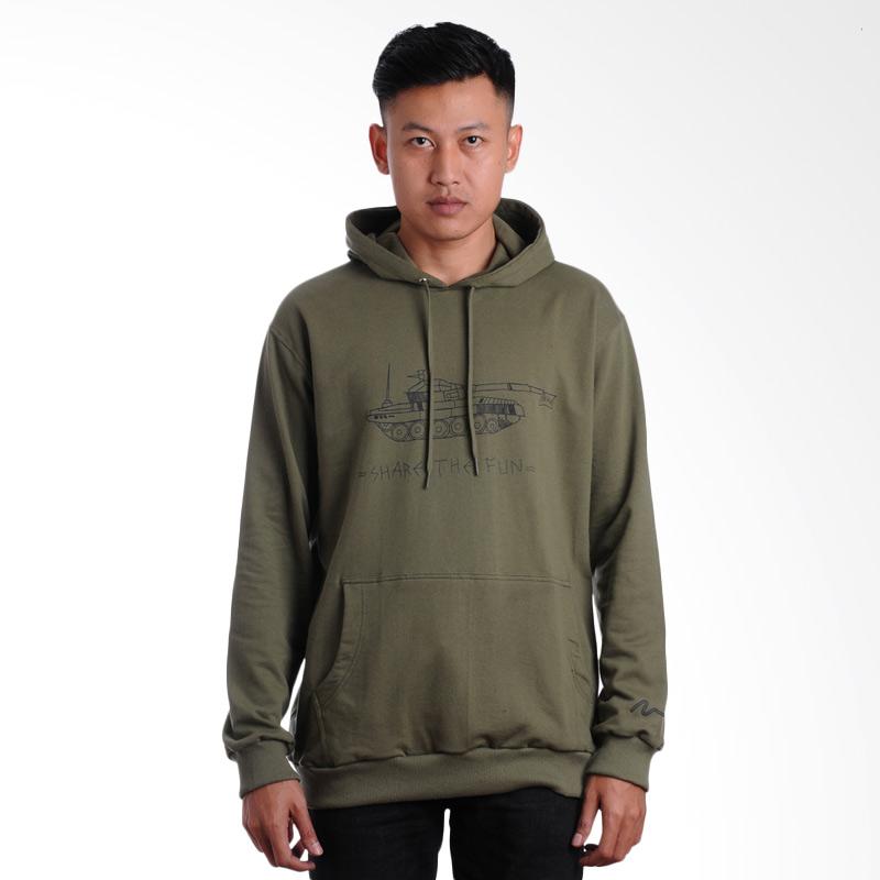 Nah Indonesia Sweater Pria - Army Green