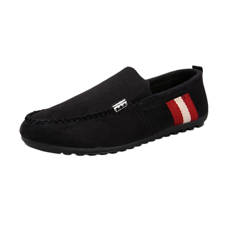 OEM MSID Sepatu Pria Casual Loafers Shoes 03 - Black