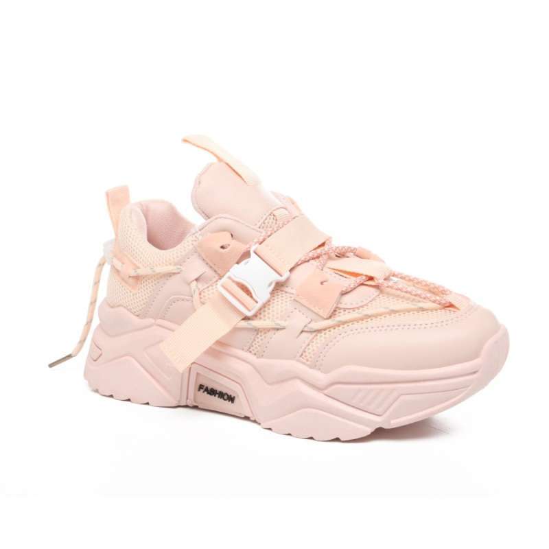 Sepatu sneakers pink clearance