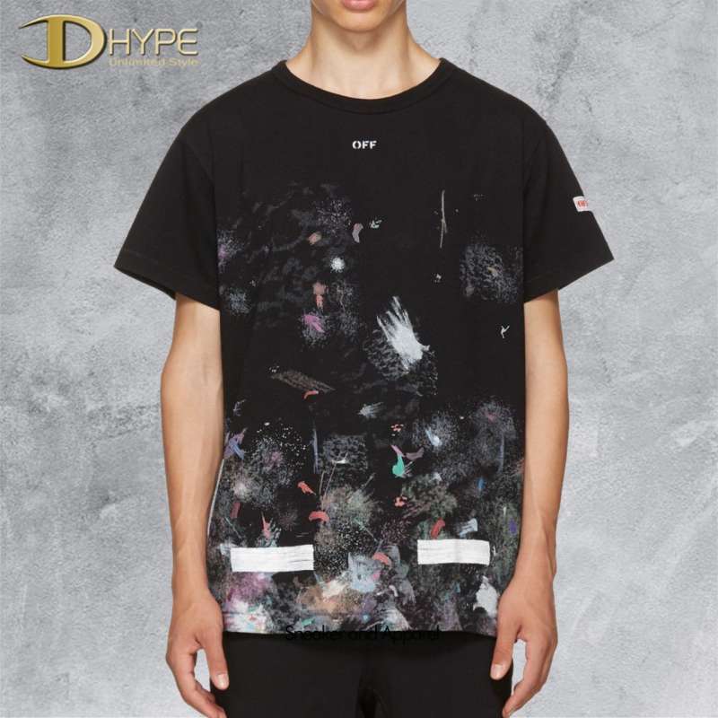 Off white galaxy brushed on sale tee