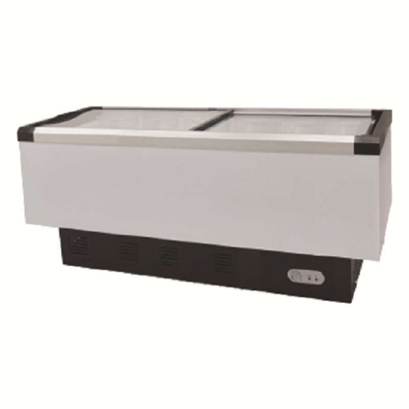 Sliding glass shop freezer