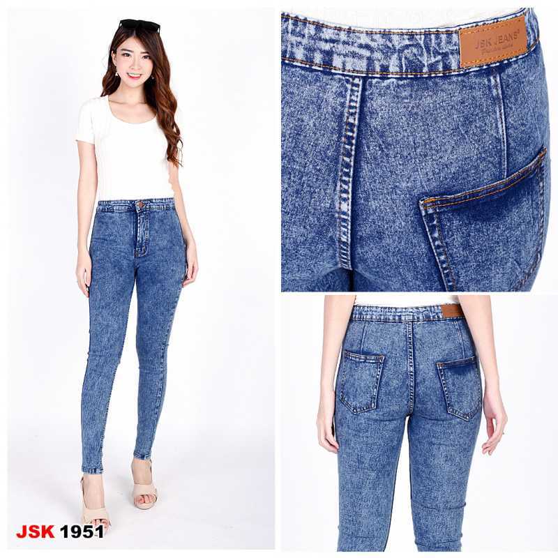 Celana Highwaist Wanita HW Jeans 