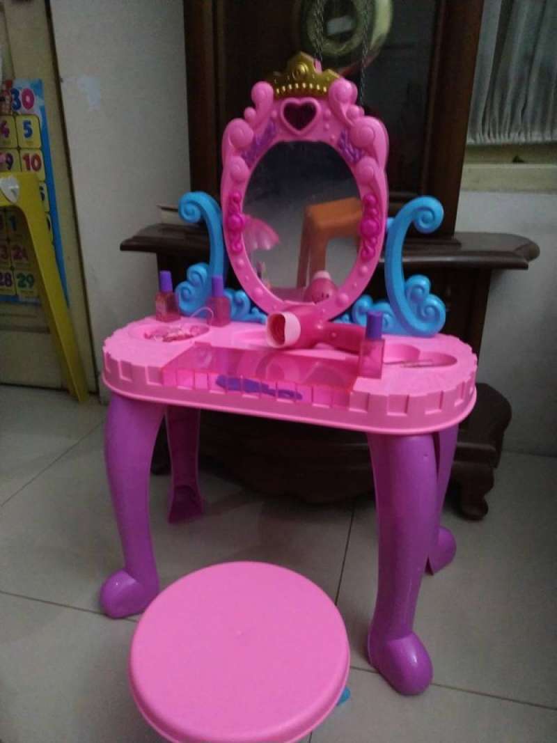 jual beauty dressing table mainan meja rias anak perempuan/kado