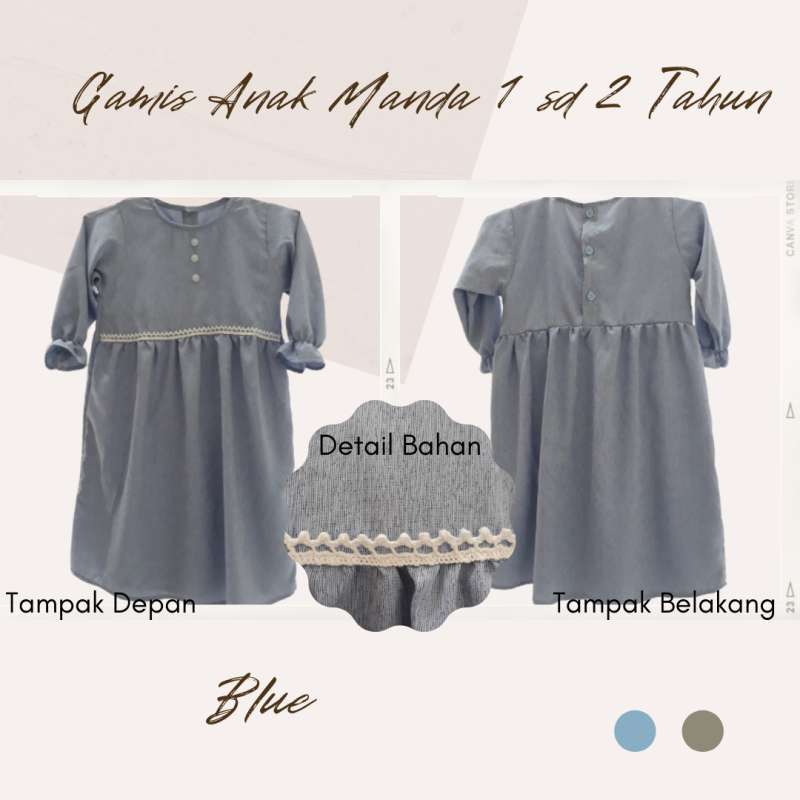 Jual Gamis Anak Perempuan Manda 1 5 2 Tahun Gamis Bayi Murah Lucu Baju Muslim Anak Perempuan Balita Online Mei 2021 Blibli