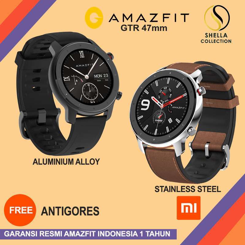 Jual Xiaomi Huami Amazfit GTR 47mm smart watch 47 mm di Seller Shella  collection - Kota Bekasi, Jawa Barat | Blibli