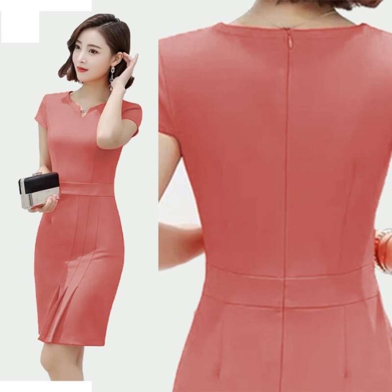 Okechuku Soena Midi Dress Wanita Korea Body Fit Dress Baju Pesta Terbaru Agustus 2021 Harga Murah Kualitas Terjamin Blibli