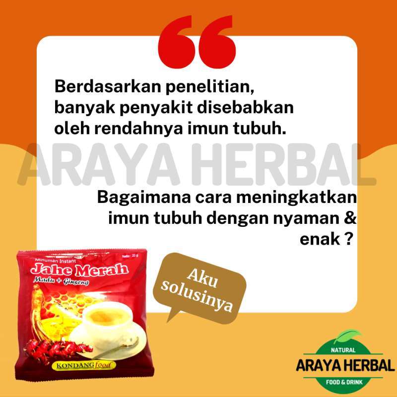 Jual Jahe Merah Bubuk Murni Minuman Herbal Instan Sachet Jamu Wanita Kuat Madura Ginseng Madu 100 Asli Kondang Food Murah Mei 2021 Blibli