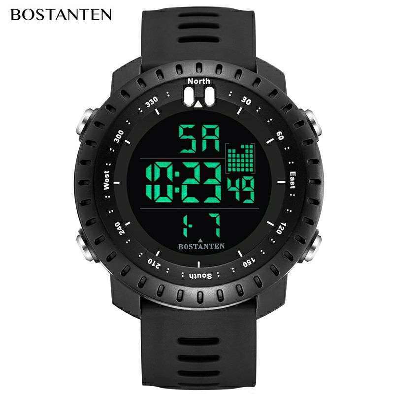 Jual Bostanten Jam Pria Digital Free Box Hitam Di Seller Kenzie