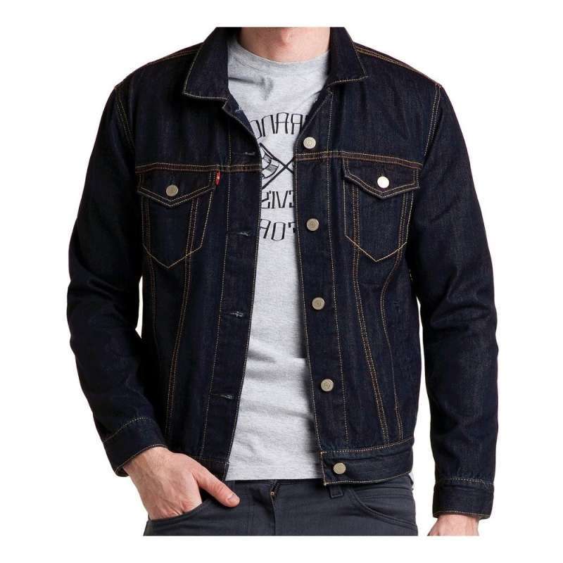 Jaket Jeans Pria Levis Biru Muda Jaket cowok M XL