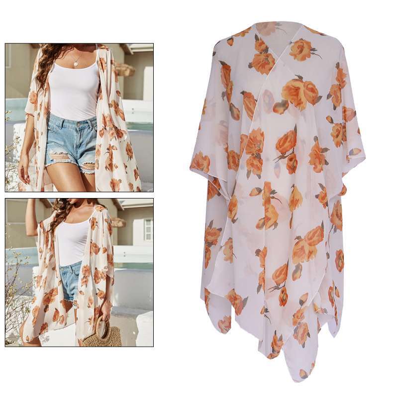 Promo Beach Cover Up Kimono Cardigan 