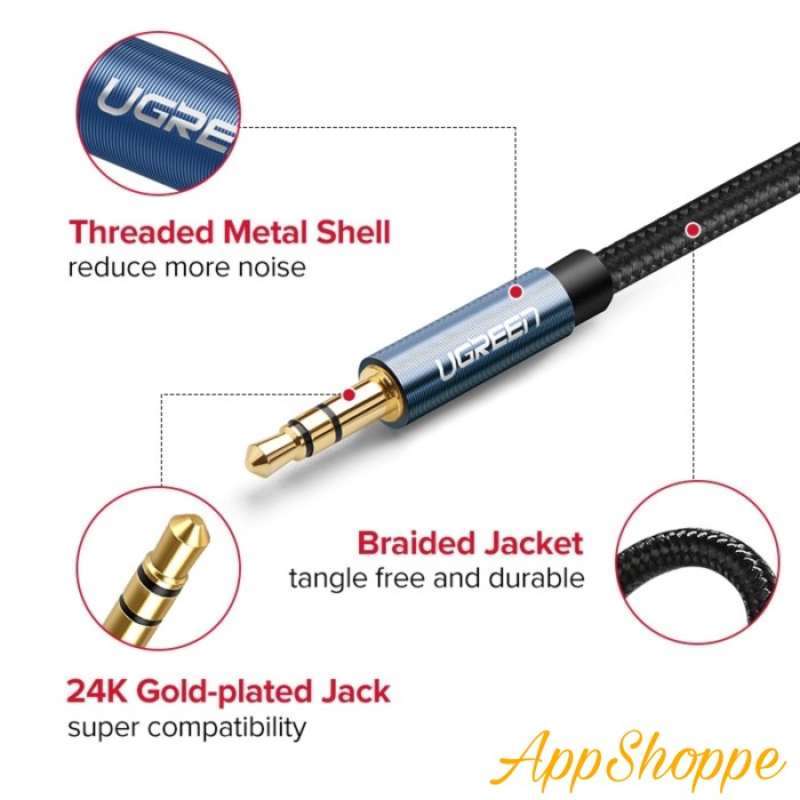 Price Ugreen Aux Cable Audio Jack 3.5Mm 