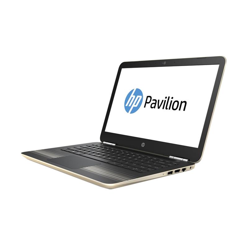 HP 14-BS006TX Notebook - Gold [i3 6006U/ 4GB DDR4/ 1TB HDD/ R5-M520 2GB/ Win10/ 14 Inch HD]