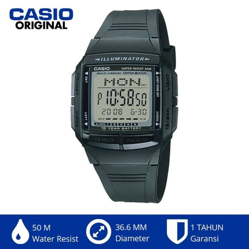 Jual Casio Databank DB 36 1AVDF Hitam Jam Tangan Pria di Seller