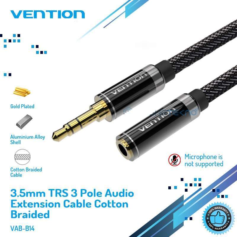 Vention Kabel Aux Extension Audio 3.5mm 