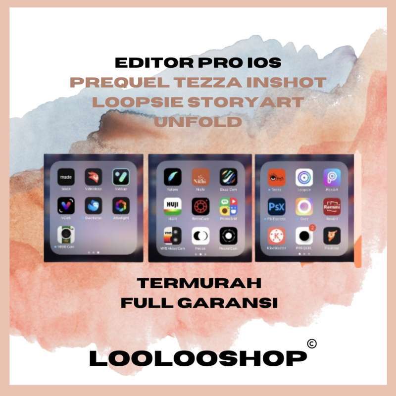 Promo Digital Editor Pro Ios Prequel Tezza Inshot Loopsie Storyart Unfold Full Garansi Murah Termurah Edit Foto Di Seller Loolooshop Kab Sleman Di Yogyakarta Blibli