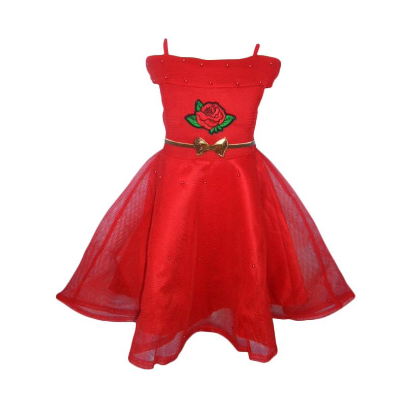 Jual Verina Baby Variasi Bordir Sabrina Dress Anak Red Murah Januari 2020 Blibli Com