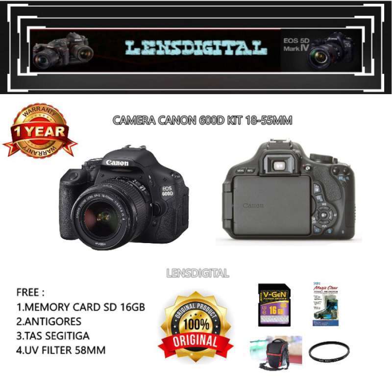 Jual Baru Canon Eos 600d Kit 18-55mm Canon 600d Eos 600d Sale