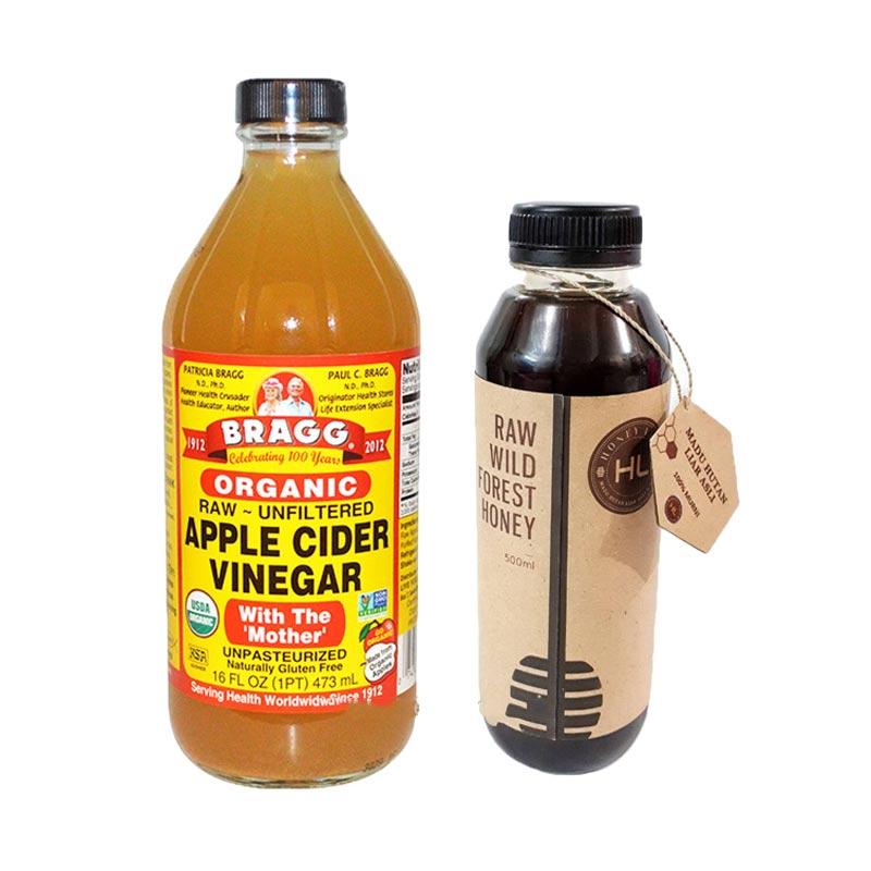 Jual Bragg Apple Cider Vinegar Cuka 473 Ml Honey Life Raw Wild Forest Madu 500 Ml Online September 2020 Blibli Com