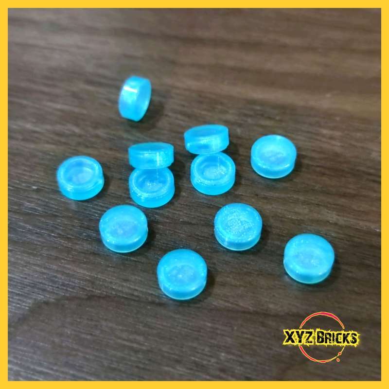 LEGO PARTS 6299900 Round Flat Tile 1x1 Transparent Light Blue Opal