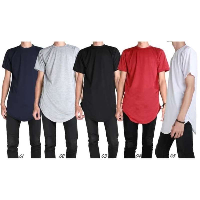 Jual Kll Kaos Longline Hits Polos Keren Murah Longshirt T shirt Pria M Navy Di Seller Arkanza Cengkareng Timur Kota Jakarta Barat Blibli