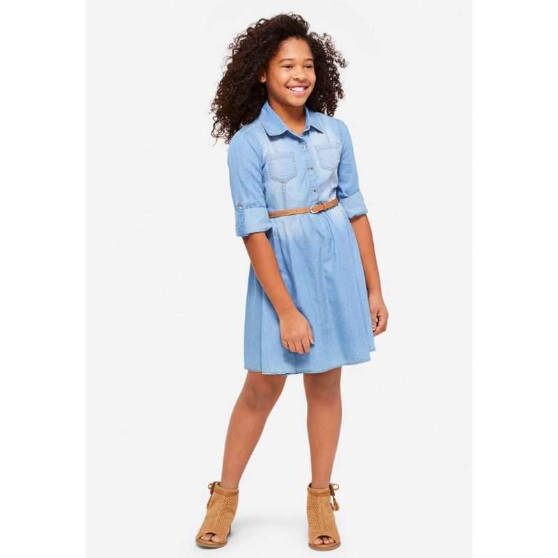 Jual Justice Girls Denim Shirt Dress 