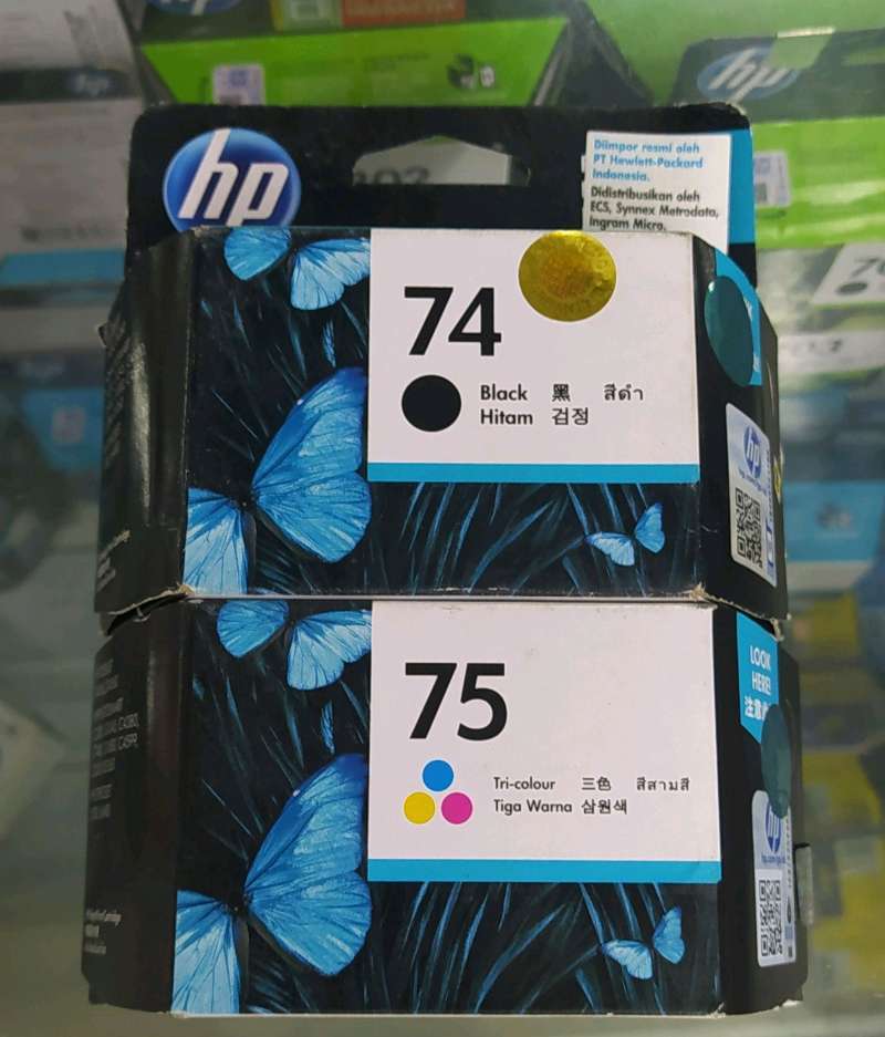 Jual Cartridge HP 74 75 BLACK COLOR 