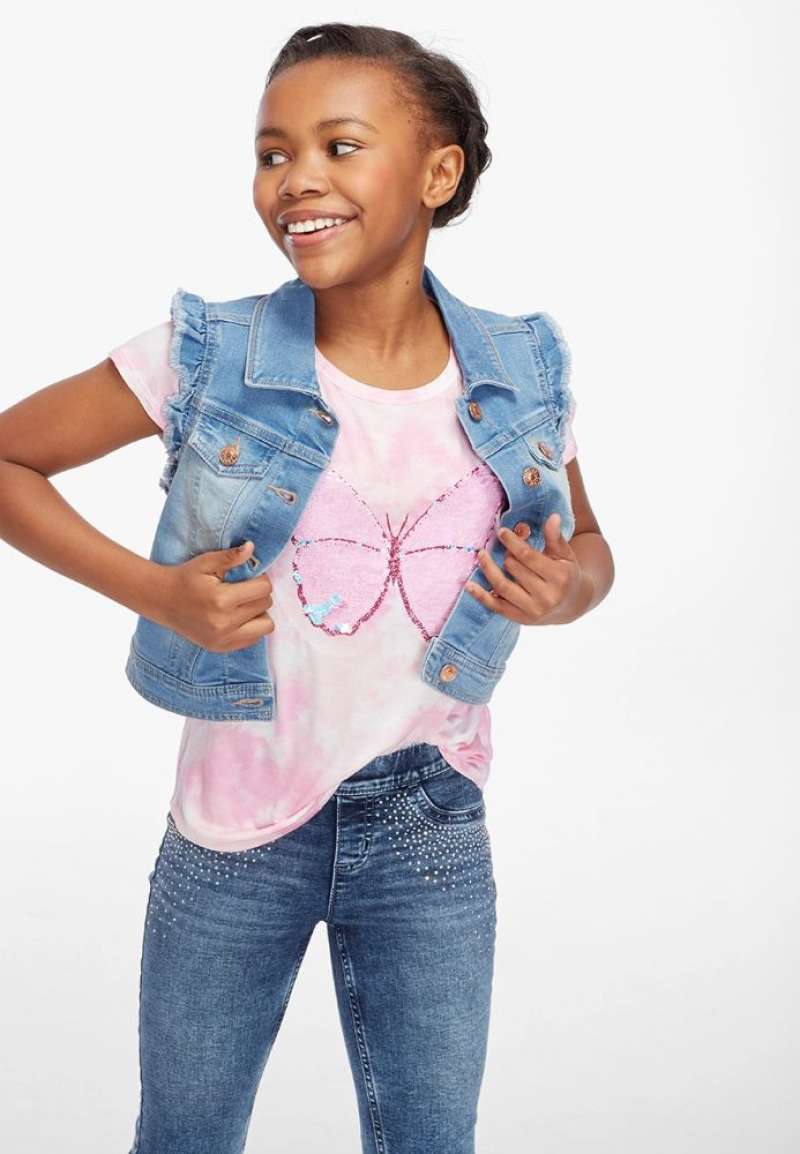 Jual Justice Girls Denim Vest - Jaket 