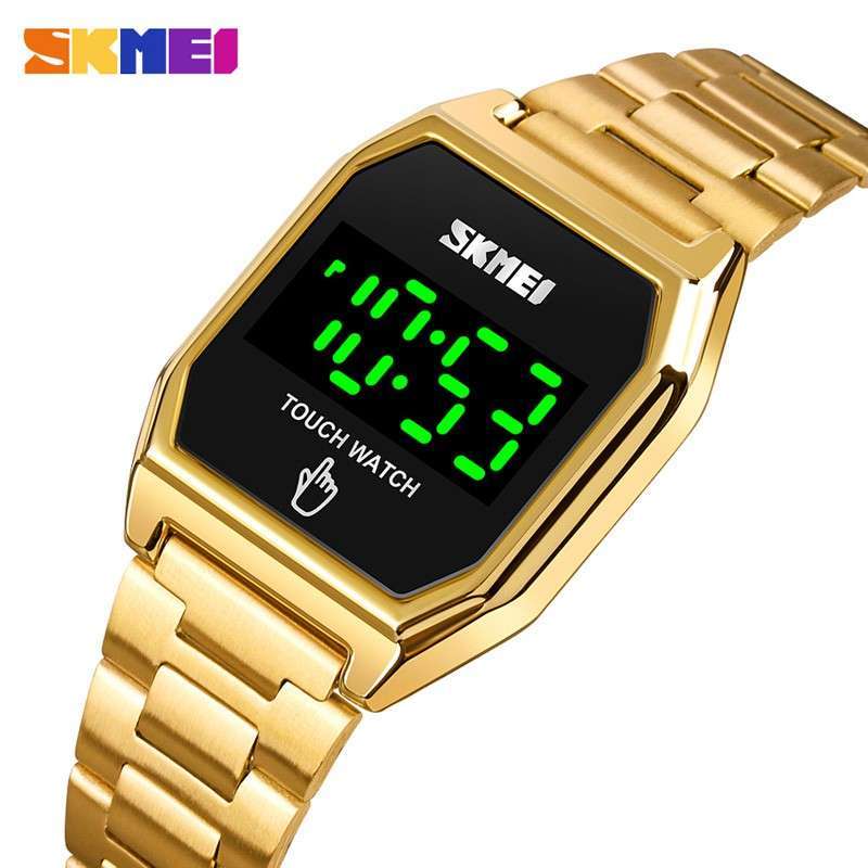 Promo Jam Tangan Wanita SKMEI Digital 1679 Gold Water Resistant