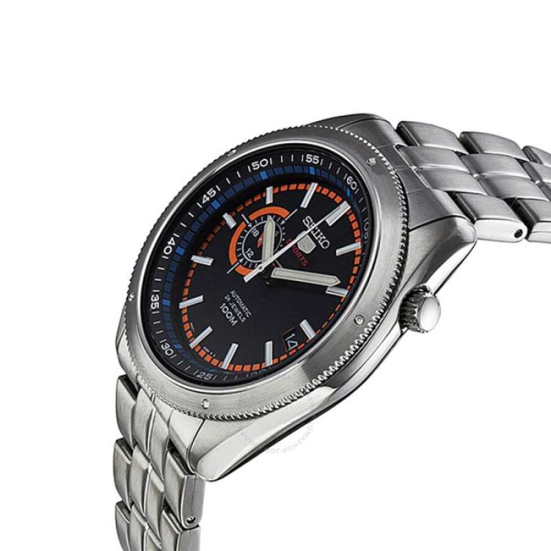 Jam Tangan Pria Seiko 5 Sports Automatic Stainless Black SSA067 Original