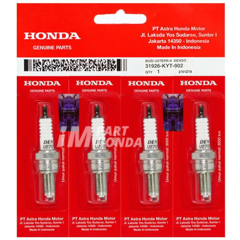 Jual Ahm 31926 kyt 902 Busi 4 Pcs U27epr 9 Beat Vario 125 Cb 150 R