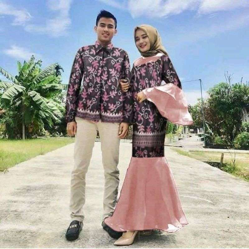 Batik online mermaid dress