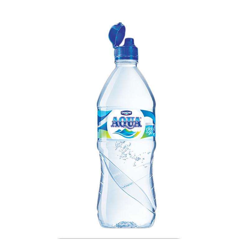 Promo Aqua Botol Click N Go Air Mineral [750 Ml] Diskon 12% Di
