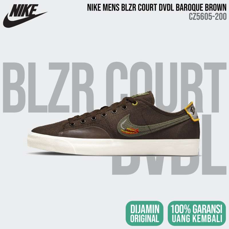 Jual Nike BLZR Court DVDL CZ5605 200 Baroque Brown Mens Original