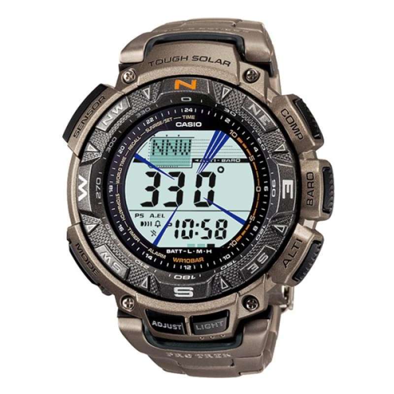 CASIO ORIGINAL CASIO PROTREK PRG 240T 7DR JAM TANGAN PRIA JAM PRIA RUBBER PRO TREK CASIO PRG 240T 7D PRG 240T 7D 240 T PRG240
