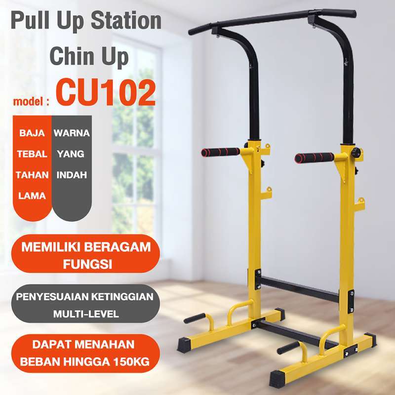 Yellow pull top up bar