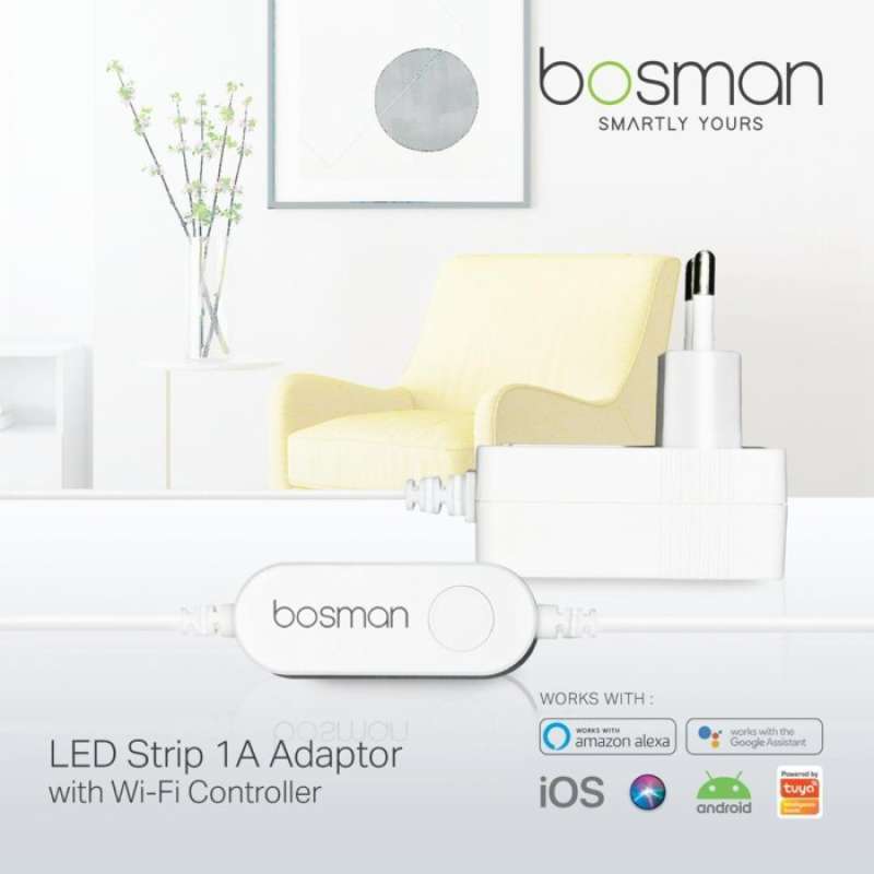 Jual BEST PROMO BOSMAN SMART 1A ADAPTOR LED STRIP - WIFI ...