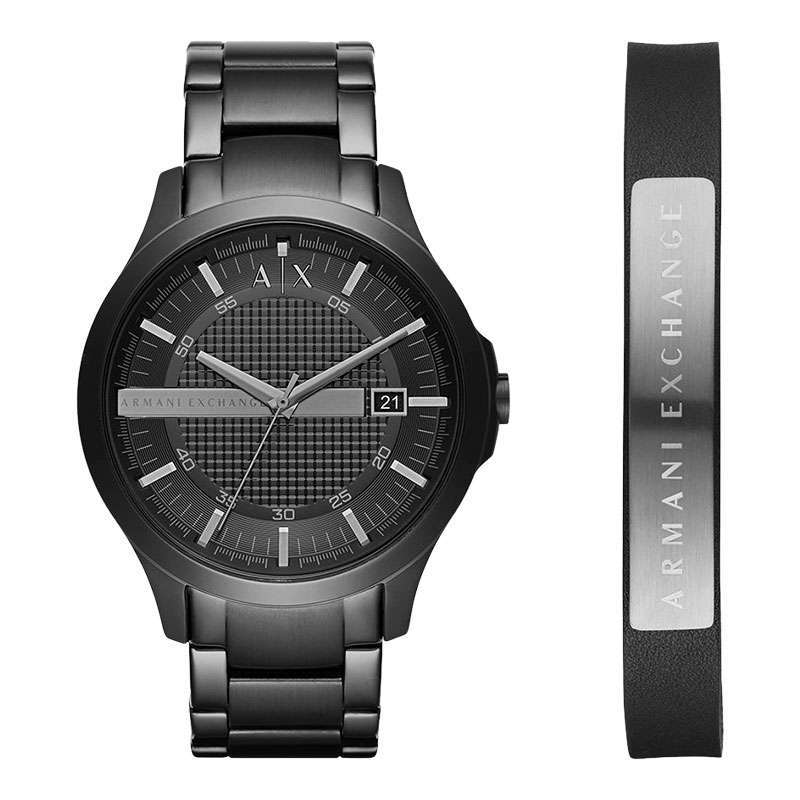 armani exchange watch men black