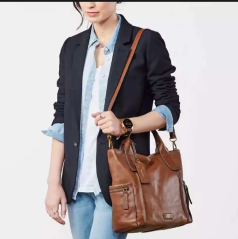 Fossil online large satchel