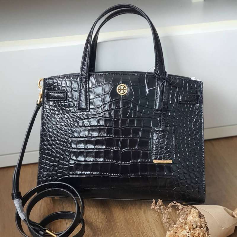 walker embossed small satchel
