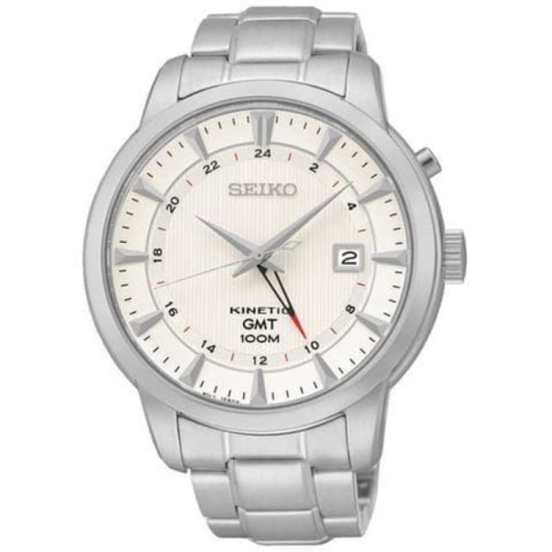 Promo Jam Tangan Pria Seiko Kinetic Gmt Sun029p1 White Dial Original Diskon 10 Di Seller Seiko Official Store Cideng Kota Jakarta Pusat Blibli