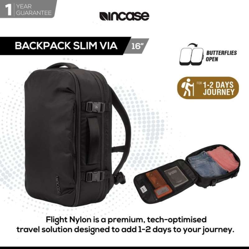 Promo Incase VIA Backpack Slim With Flight Nylon Laptop
