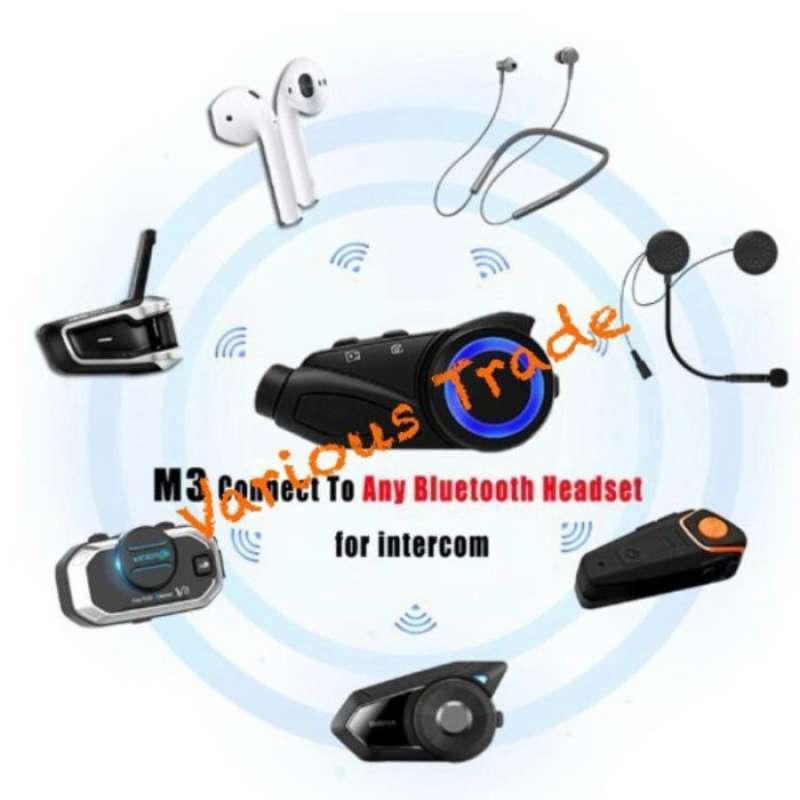 Promo Intercom Soman M3 Bluetooth Helm 