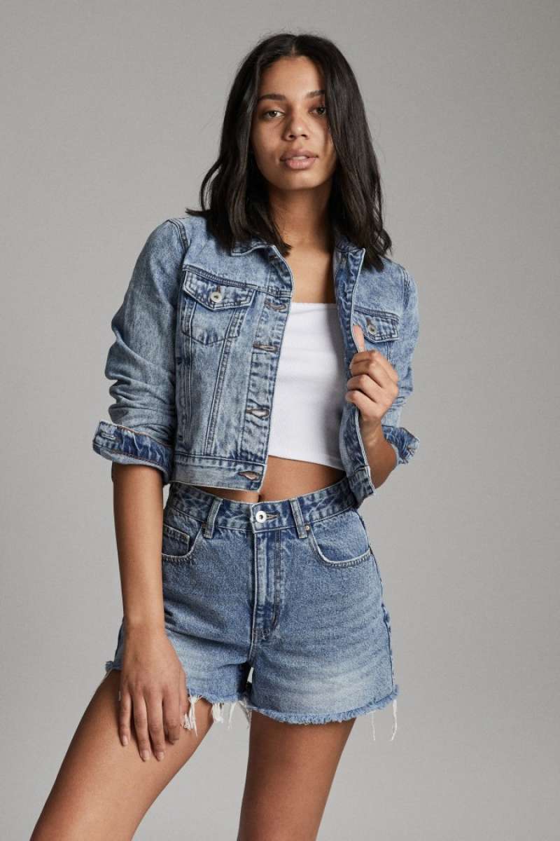 Jaket Jeans - Girlfriend Denim Jacket 
